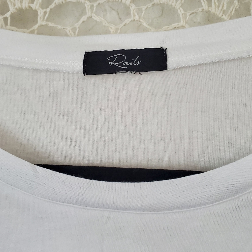 Rails Laurel Puff Sleeve Top In White - Picture 9 of 10